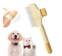 Brosse Activ Pet - Brosse Attrape'poils, Anti Poils Pour Chats Brosse Pour Chien, élimine Jusqu’à 95% Des Poils Morts, Toilettage Doux Et Efficace Pour Tous Types De Pelages (Jaune)