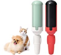 Brosse Adhésive pour Animaux Domestiques Rouleau Anti Poil Chat Brosse Ramasse Enlève Poils Magique Réutilisable, 2Pcs