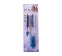Brosse amovible en silicone pour biberon avec paille de téton, long manche pour tire-lait, tasses, passe au lave-vaisselle