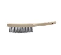 BROSSE ANGLE INOX 3 RANGS - MANCHE BOIS - GYS - 044289