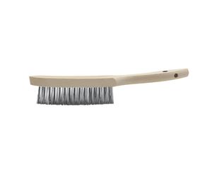 BROSSE ANGLE INOX 3 RANGS - MANCHE BOIS - GYS - 044289