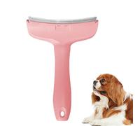 Brosse anti-mue - L'outil de toilettage ultime pour chats et chiens, réduit la perte de poils et les nœuds, convient aux poils longs et courts (Rose, Taille L)