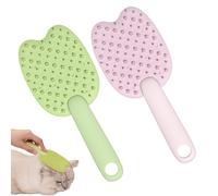 Brosse Anti-Peluche Chat,2 Pièces Massage Apaisant Multifonctionnel Accessoires Pour Animaux - Brosse pour Petit Chien | Pour Intérieur Maison Dortoir Salle De Bain Lavage Meuble