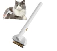 Brosse Anti-Peluche Pour Chat Toilettage Poils Longs et Courts Peigne Soins Pelage Enlever Mort Nettoyage Intérieur Bain Puces