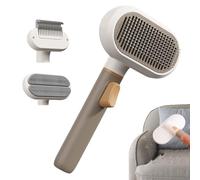 Brosse Anti-Peluche Pour Chien - Toilettage Et Enlèvement De Poils Pour Animaux - Brosse Pour Poils De Chat Et Outil Anti-Perte Pour Chien | Pour Courts Longs Sous-Poil Massage Bain Nettoyage Ma