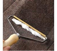 Brosse anti-peluches Portable pour animaux de compagnie, rouleau manuel pour peluches, nettoyage des vêtements de canapé, brosse à peluches, outil de brosse pour rasoir en tissu Fuzz Wood