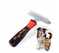 Brosse anti-peluches très résistante pour animaux de compagnie, chats, chatons, chiots, pour enlever les nœuds, les squames, la saleté piégée, 15,5 x 11 cm (lot de 1)