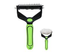 Brosse anti-perte pour chat | Peigne métallique double face à sous-poil sécurisé | Brosse À Poils Longs Canine | Toilettage, brossage, bain, extérieur, vétérinaire, animal de compagnie, spa