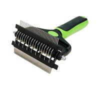 Brosse anti-perte pour chat - Râteau métallique double face pour sous-poil,Brosse de toilettage pour chat - Pour brossage : maison, véto, spa animalier, chiot,