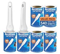 Brosse Anti Poils Animaux 540 Feuilles très adhésives - Extra Collant Rouleau adhesif Vetement, Brosse Adhesive Poils Animaux