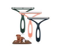 Brosse Anti Poils Animaux Chat Chien, Brosse Ramasse Enlève Poils Portable Réutilisable Autonettoyant Brosse Tapis Pet Hair Remover