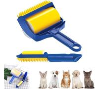 Brosse Anti Poils Animaux Chat Chien, Rouleau pour Poils Animaux, Brosse Ramasse Enlève Poils de Voyage pour Les Poils d'animaux de Compagnie,Voitures,vêtements