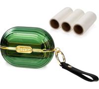 Brosse Anti Poils Animaux Portable Rouleaux Brosse Adhésive et 3 recharges Rouleaux Réutilisable Brosse Ramasse Enlève Poils pour Sauteuses, Manteaux, Écharpes