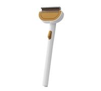 Brosse anti-puces pour chat - 18,5 x 6,1 cm - Outil de toilettage pour poils longs et courts - Pour l'élimination poils morts, massage des chatons et nettoyage des puces, peigne de bain pour chats