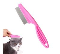 Brosse anti-puces pour chat - Brosse de lavage pour chien avec poignée antidérapante, peigne à puces avec dents haute résistance, peignes détachants pour animaux de compagnie pour petits chiens