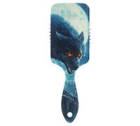 Brosse antistatique Wolf pour cheveux - Massage du cuir chevelu pour cheveux longs avec poignée ergonomique cepillo para pelo rizado