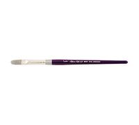 Brosse argent : soie argentée 88 : brosse synthétique : série 8803S : croissant ovale : taille 1/2 "