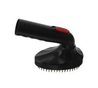 Brosse Aspirateur pour Poils de Chien, 32mm, Plastique Noir | Bristles Souples et Structure Ergonomique, Accessoire Compatible pour Sous-poil, Intérieur et Mue