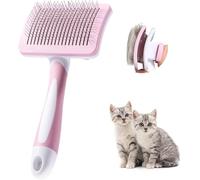 Brosse auto-nettoyante pour animaux de compagnie, adaptée aux chiens et chats à poils longs ou courts, élimine efficacement les boules de poils et les nœuds sous-cutanés chez les chiens et les chats,