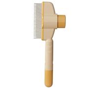 Brosse Auto-nettoyante pour Chat, Kit de toilettage à bouton de déverrouillage, Brosse anti-perte chat et peigne chien, Pour Chiot à Poil Court ou Long, Sous-poil, Maison, Voyage, Bain, Massage