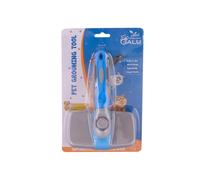 Brosse autonettoyante anti-mue VED pour chiens et chats - Outil de toilettage doux pour la peau, poils longs et courts, pour l'épilation des animaux et des chiots.