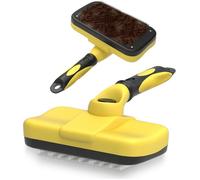 Brosse autonettoyante pour chiens et chats | Poils longs et courts | Brosse rétractable pour chiens