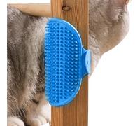 Brosse Autonome Pour Chat, Brosse de Toilettage pour Coin de Chat, Brosse Autonettoyante Portable en Silicone pour Enlever les Poils Morts sur Meubles et Canapés d'Intérieur