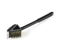 Barbecook Brosse 3-en-1 longue, plastique noir, 37 cm