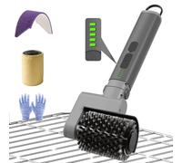 Brosse Barbecue Électrique 3 en 1, Brosse de Gril sans Fil - Angle réglable - Étanche - 3 Vitesses, Nettoyeur Brille Barbecue Rechargeable en Plein Air - Cadeau pour Papa
