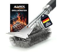 Brosse Barbecue en Acier Inoxydable, 3-in-1 Brosse BBQ avec Grattoir, PP Thermique Manche D'isolation Brosses à Barbecue, 45.5cm Brosses à Gril pour Barbecues à Gaz, Barbecues au Charbon de Bois