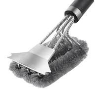 Brosse Barbecue en Acier Inoxydable, 3-in-1 Brosse BBQ avec Grattoir, PP Thermique Manche D'isolation Brosses à Barbecue, 45.8cm Brosses à Gril pour Barbecues à Gaz, Barbecues au Charbon de Bois
