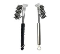 Brosse Barbecue pour Enders Kansas II Pro 4 + Side + Back 4 SIK Profi Turbo | Brosse BBQ Avec Grattoir en Acier Inoxydable, pour Barbecue au Charbon de Bois / électrique / Gaz