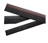 brosse bas de porte Balai De Porte Avec Base En PVC, Joint De Bas De Porte Adhésif, Résistant Aux Intempéries Et Conçu Pour Une Utilisation Industrielle À(C,L 30cm x Brush Height 100mm)