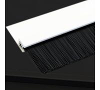 brosse bas de porte Brosse À Poussière Industrielle En PVC Avec Dos Adhésif, D'étanchéité Pour Bas De Porte Pour Combler Les Interstices Et Évacuer Les(2 pcs,L 40cm x Brush Height 20mm)