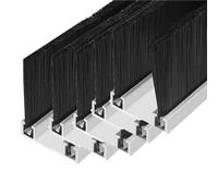 brosse bas de porte Brosse De Nettoyage Industrielle À Haute Hauteur (50, 80, 130, 150, 300 Mm), Brosse À Lamelles En Alliage D'aluminium Pour Industrielles(5 pcs,Brush Height 90mm)