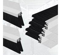 brosse bas de porte Brosse De Porte De Garage, Balai De Bas De Porte, Balai De Bas De Porte À Mortaise En Aluminium Pour Portes Industrielles/d'ascenseur(5 PCS,Brush height 100MM)
