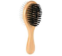 Brosse bois, double face, 6 × 17 cm, Chat/Chien,