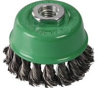 Brosse boisseau Ø 65 mm épaisseur de fil 0,35 mm VA 12500 min-¹