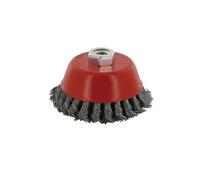 Brosse boisseau à fils dacier torsadés 2 rangs Silverline