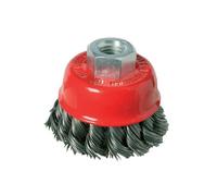 Brosse boisseau à fils d'acier torsadés - 65 mm
