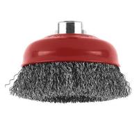 Brosse boisseau à fils ondulés, Ø 100 mm M14