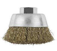 Brosse boisseau à fils ondulés, Ø 70 mm M14