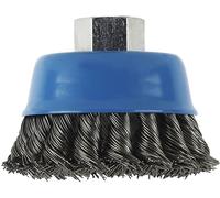 Brosse boisseau pour meuleuse droite et angulaire - fils ondulés laitonnés, 75 mm Bosch 2609256503