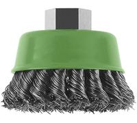 Brosse boisseau pour meuleuse droite et angulaire - fils ondulés laitonnés, 75 mm Bosch 2609256504