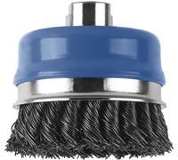 Brosse boisseau pour meuleuse droite et angulaire - fils ondulés laitonnés, 90 mm Bosch 2609256506