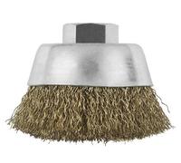 Brosse boisseau pour meuleuses angulaires à fils ondulés laitonnés Ø70 BOSCH 1608614020