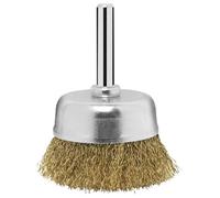 Bosch Accessories 2609256516 Brosse boisseau pour Perceuse M14 Fils ondulés laitonnés 6 x 50 mm