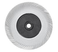 Brosse Bristle radiale Scotch-Brite BB-ZB, Type C, blanc | Ø 194 mm x 25 mm x 32 mm, P120, avec adaptateur