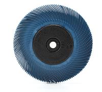 Brosse Bristle radiale Scotch-Brite BB-ZB, Type C, Bleu | Ø 152.4 mm x 13 mm x 25 mm, P400, avec adaptateur