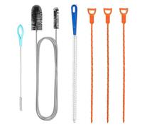 Brosse Canalisation Tuyau Deboucheur Canalisation, 6 Pièces Deboucheur Canalisation Kit Goupillon de Nettoyage de Drain D'égout pour Cuisines, Salle de Bains